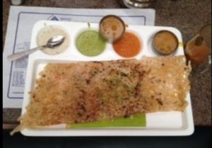 onion rawa dosa at saravan bhawan